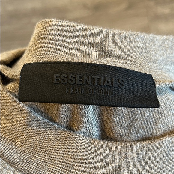 Fear of God Tops - Fear of God Gray Short Sleeve Tee